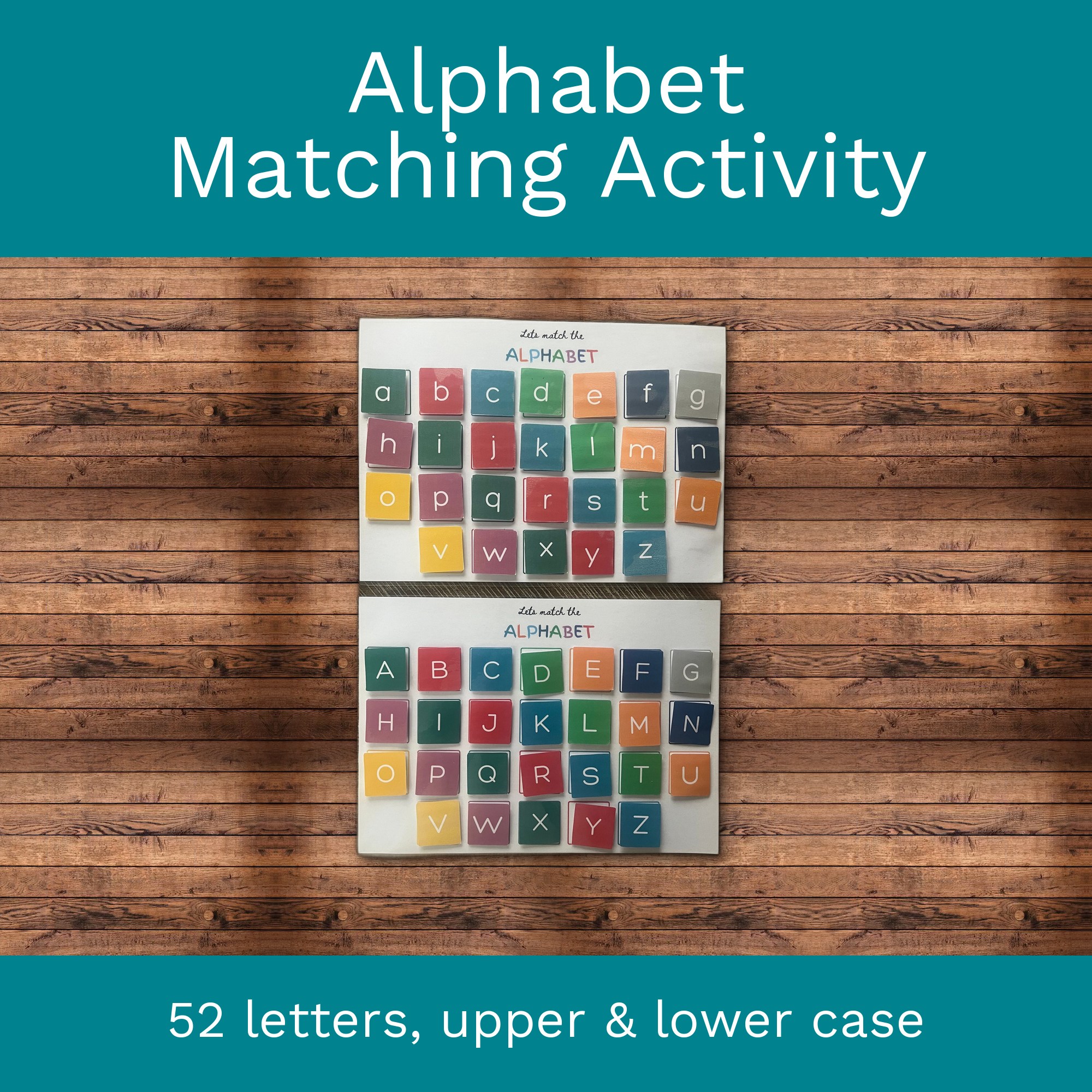 Alphabet Matching Activity: Uppercase & Lowercase Letters (Digital Download) cover