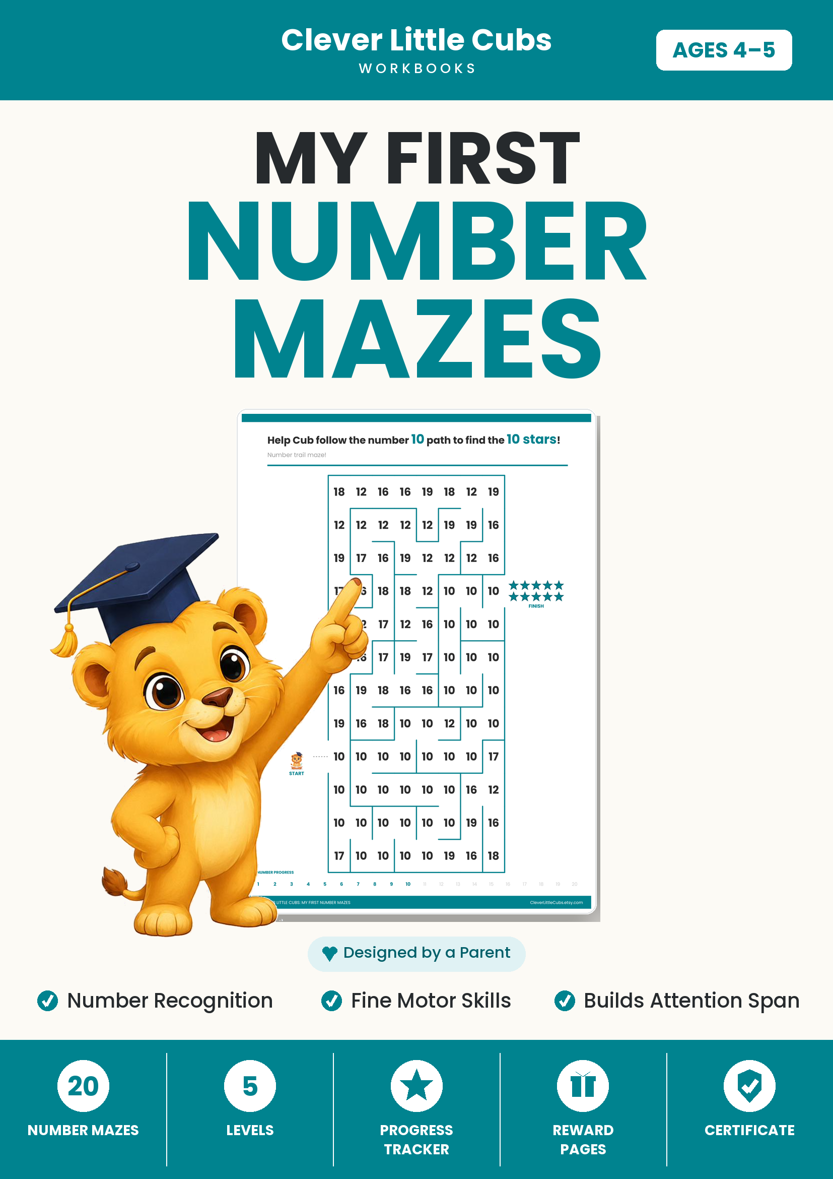 My First Number Mazes cover