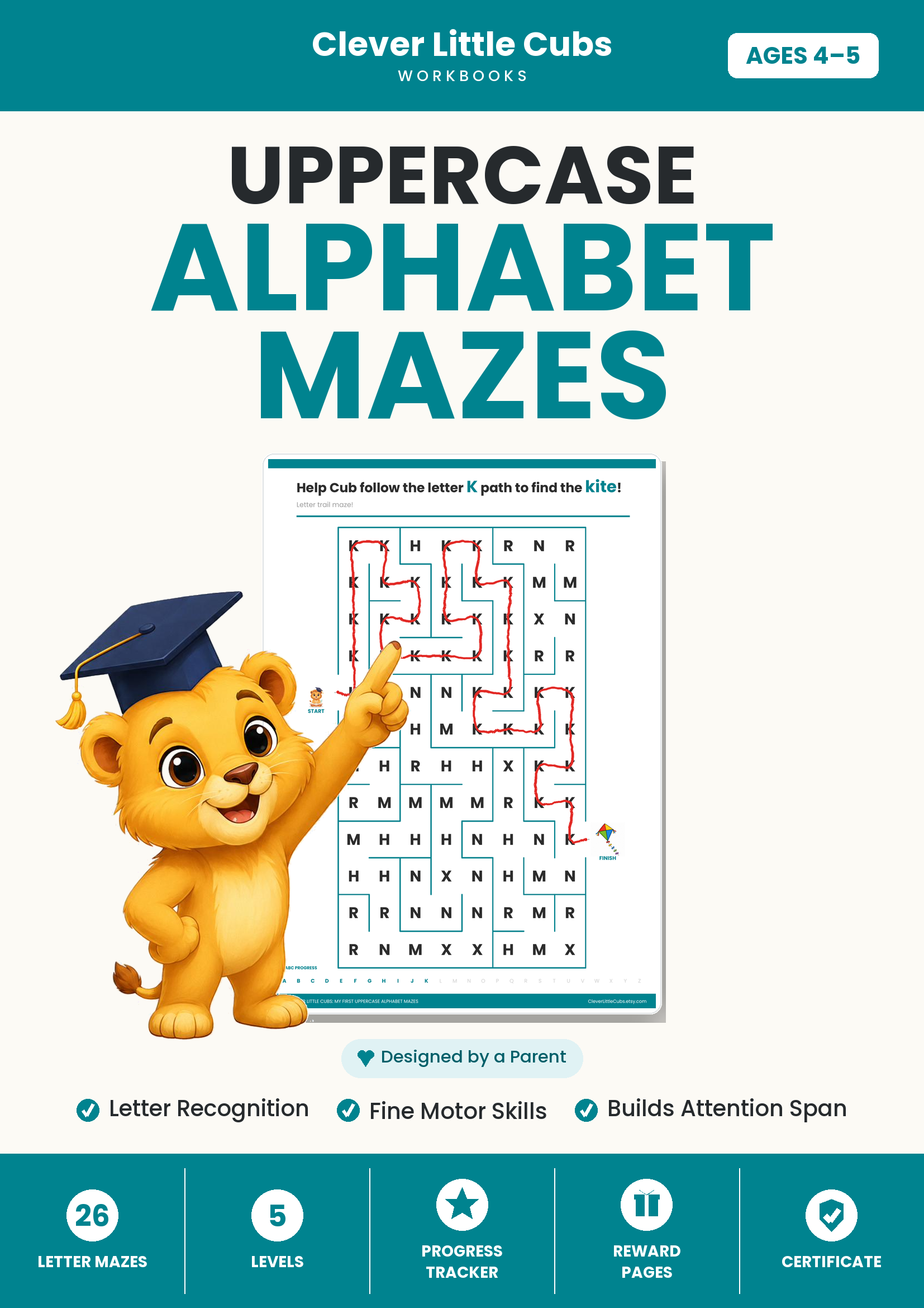 My First Uppercase Alphabet Mazes cover