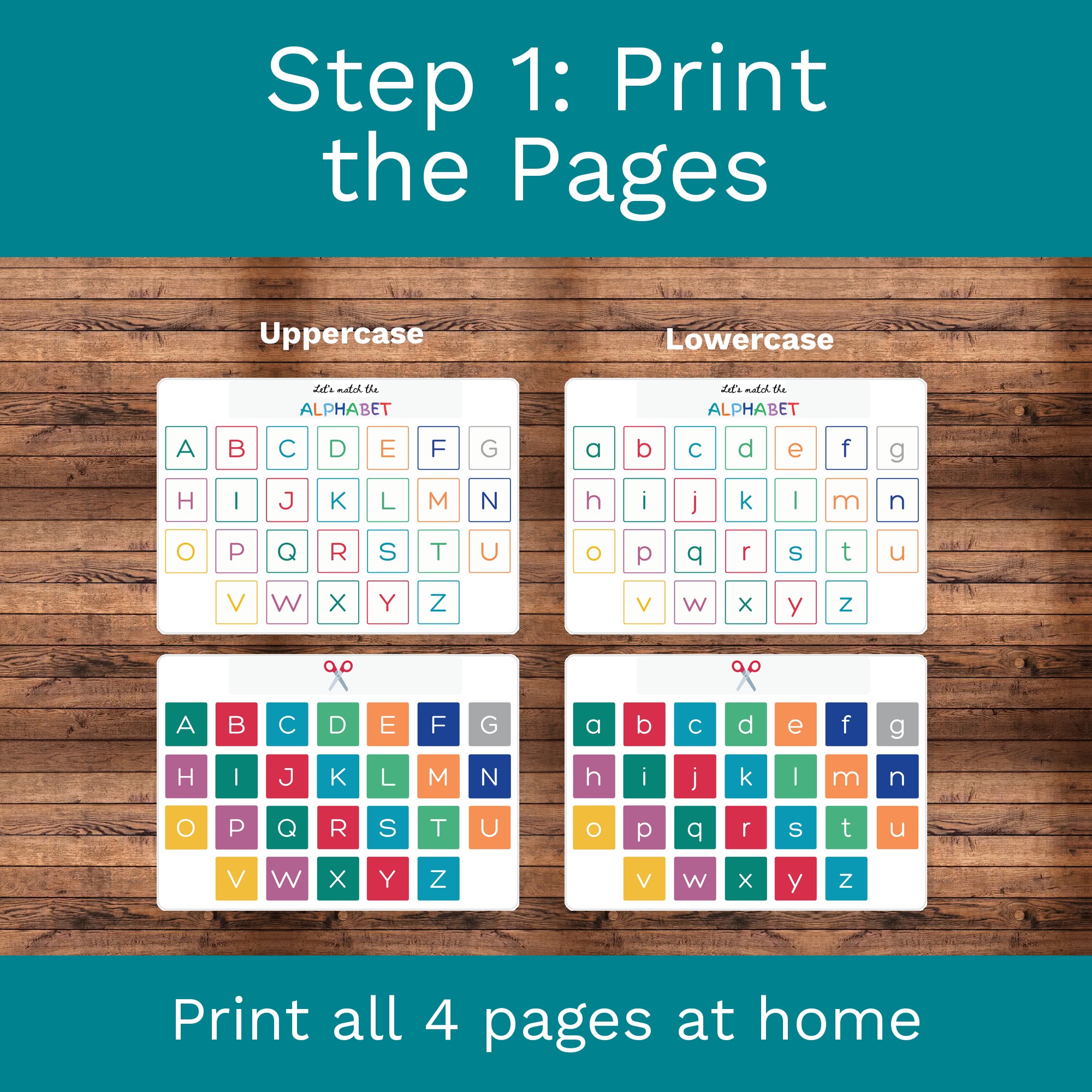 Alphabet Matching Activity: Uppercase & Lowercase Letters (Digital Download) preview 2