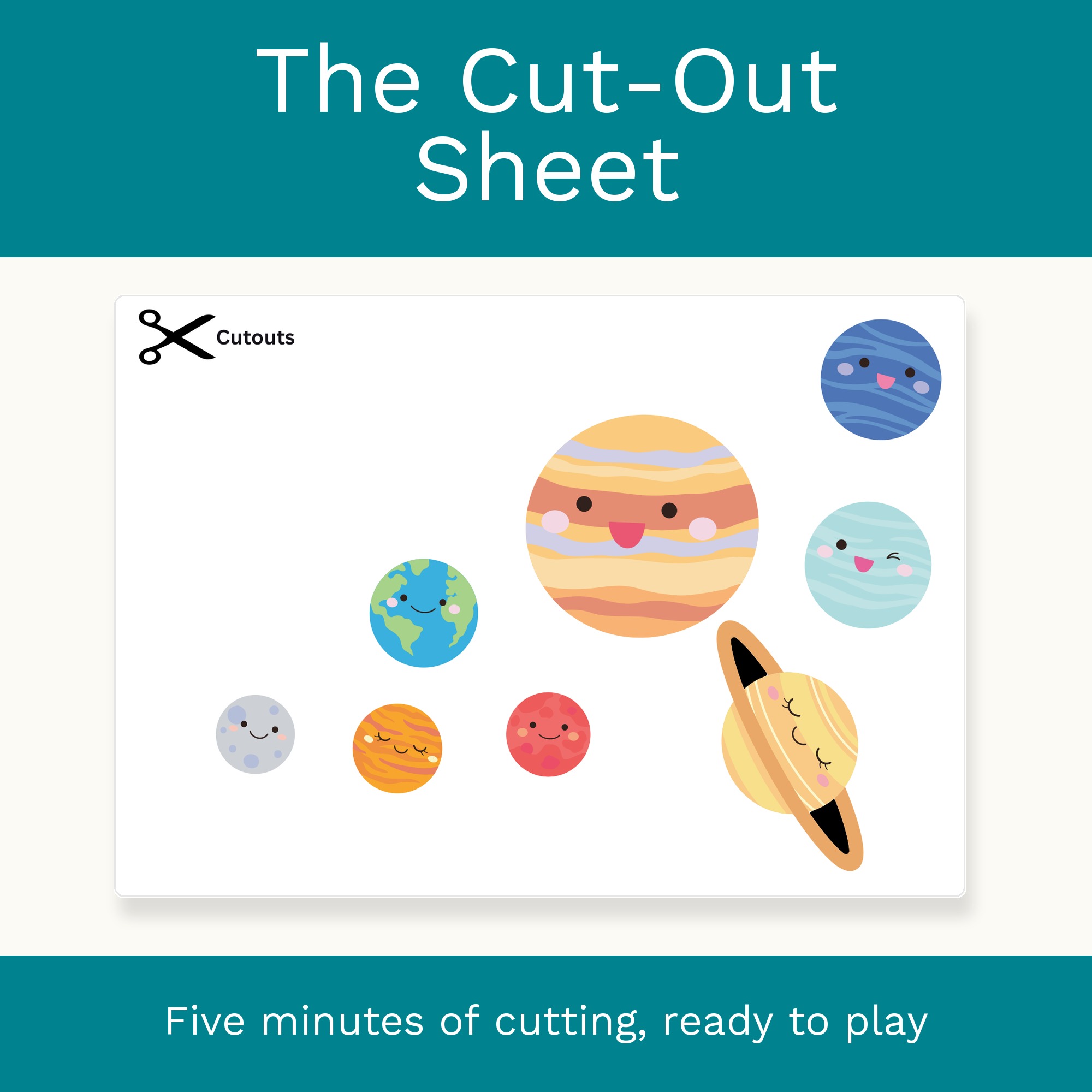 Planets Matching Activity, Montessori Solar System Printable for Preschool and Kindergarten preview 4