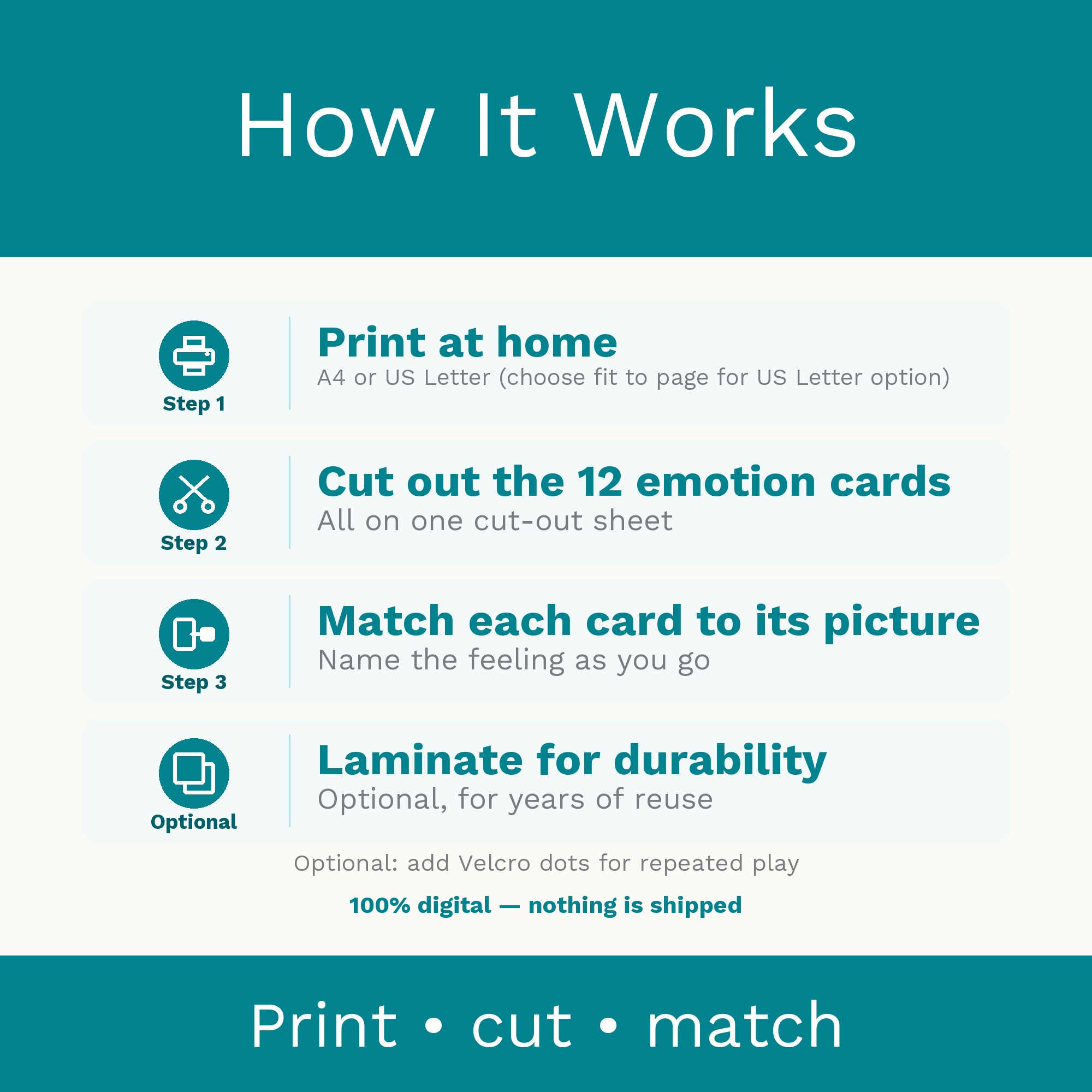 Emotions Matching Activity: Montessori Printable for Preschool & Kindergarten (Digital Download) preview 6