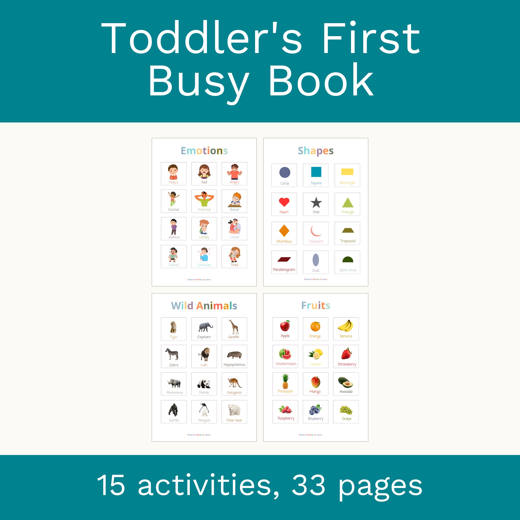 Toddler's First Busy Book: Montessori Learning (Digital Download) preview 1
