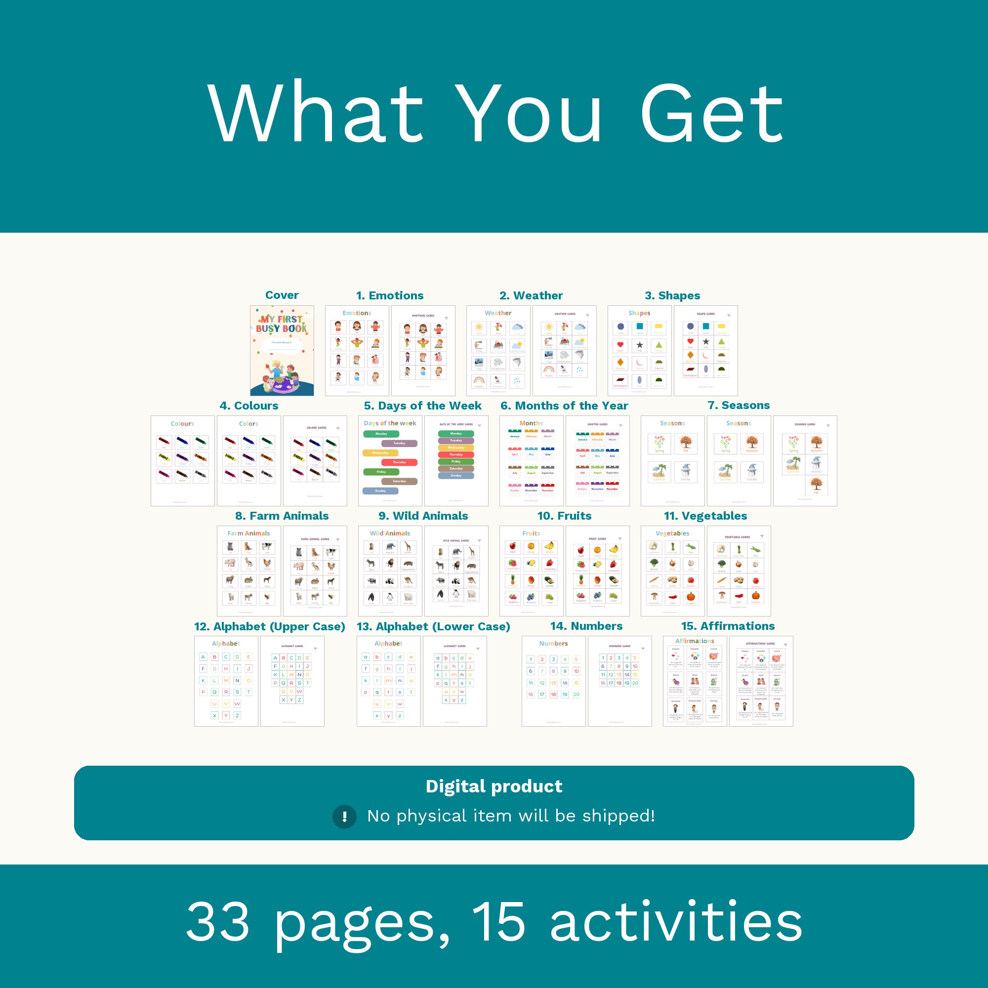 Toddler's First Busy Book: Montessori Learning (Digital Download) preview 2