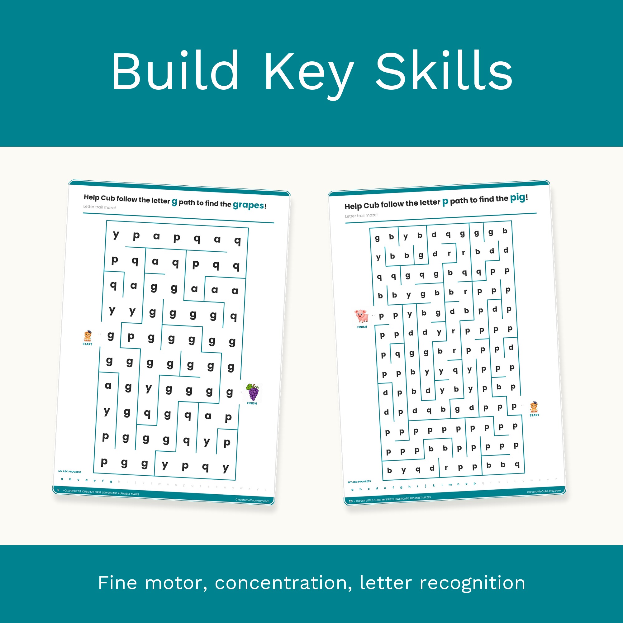 My First Lowercase Alphabet Mazes preview 4