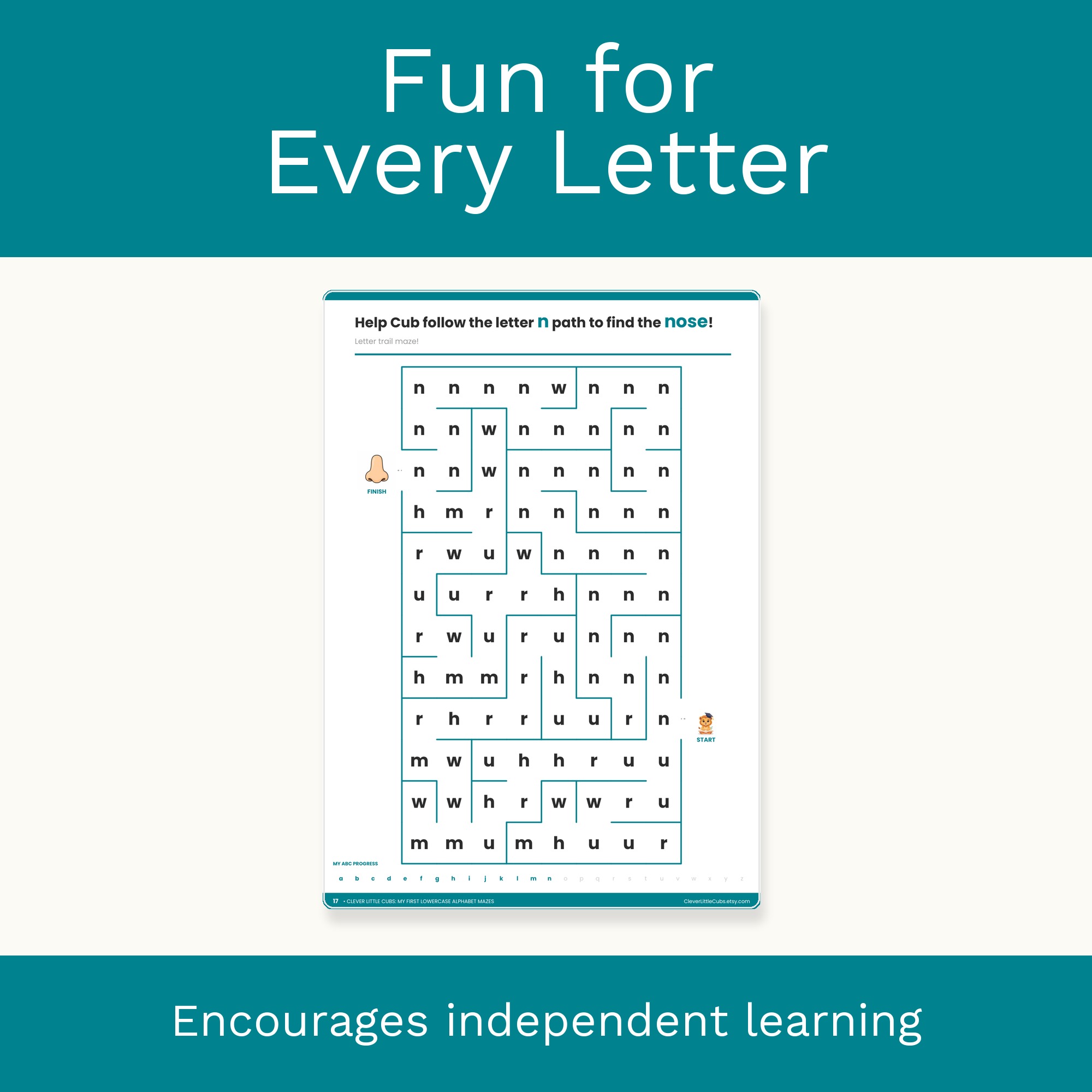 My First Lowercase Alphabet Mazes preview 5