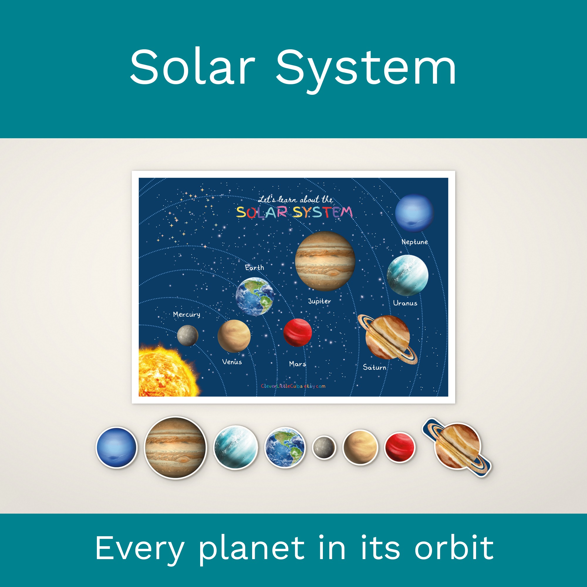 Montessori Solar System Busy Book, Toddler Planets Activity (Digital Download) preview 4