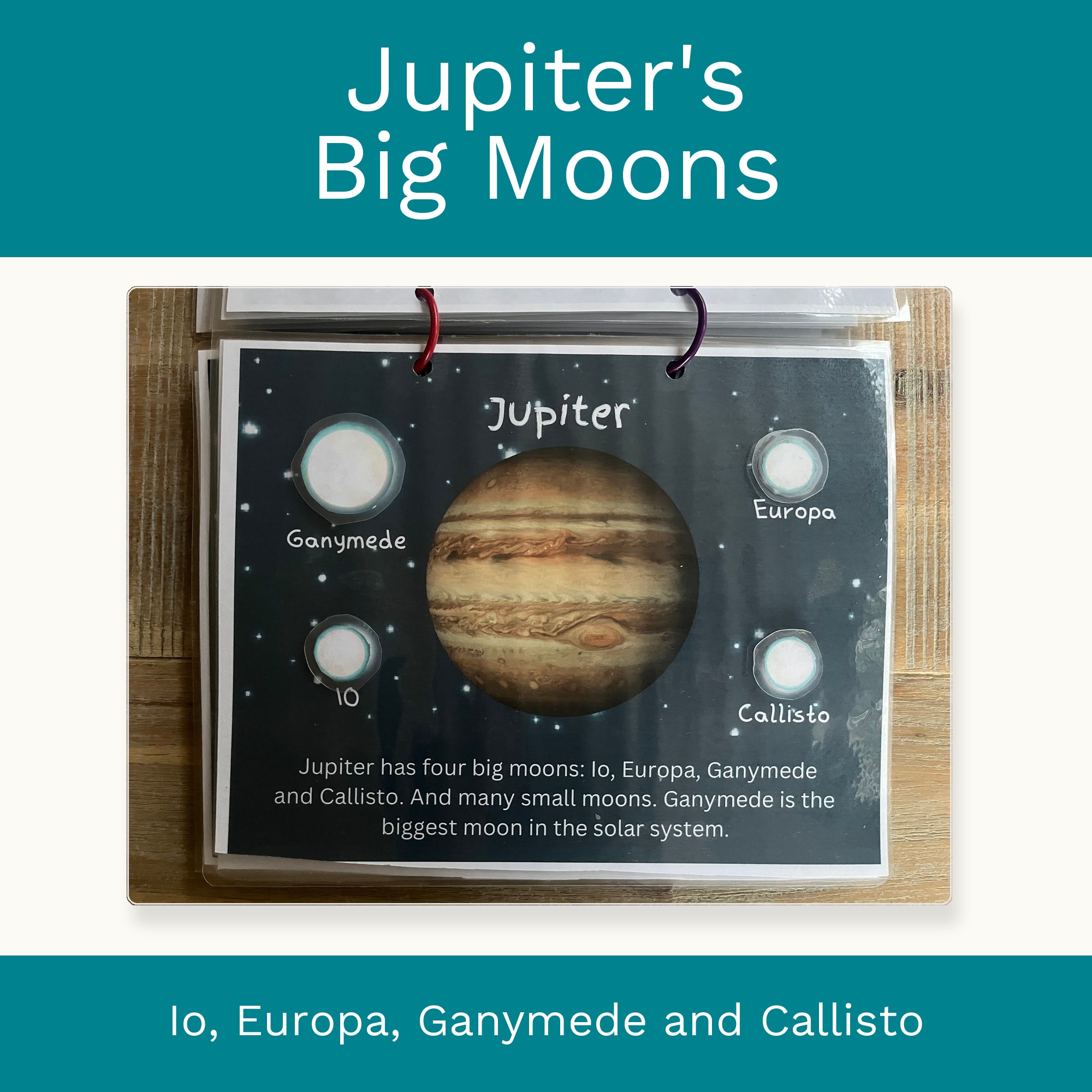 Planets and Moons Matching Game, Printable Solar System Activity, Space Learning for Preschool preview 6