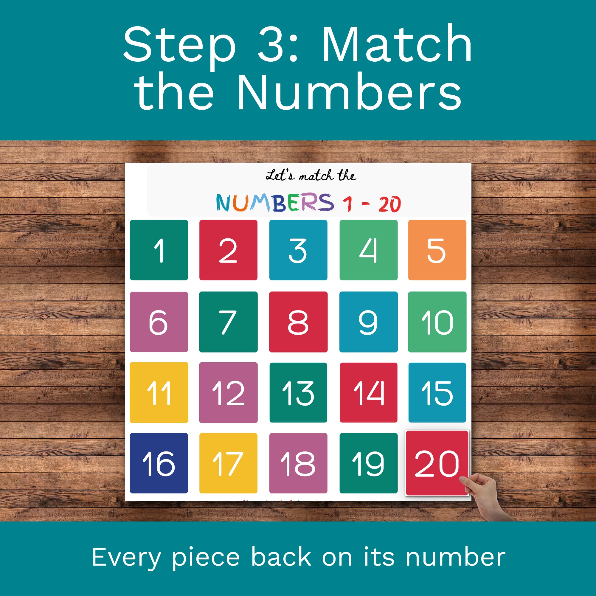 Numbers Matching Activity: 1-20 & Counting by 10s to 100 (Digital Download) preview 4