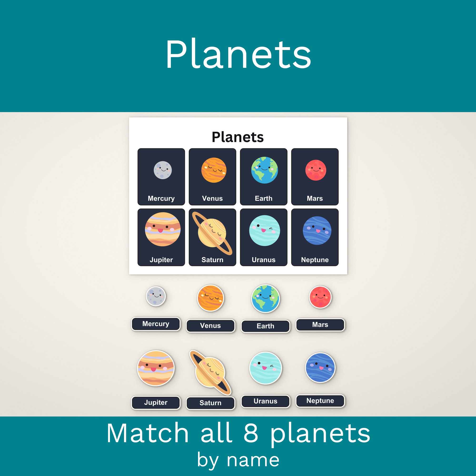 Solar System Busy Book | Montessori Learning, Planets Activity (Digital Download) preview 3
