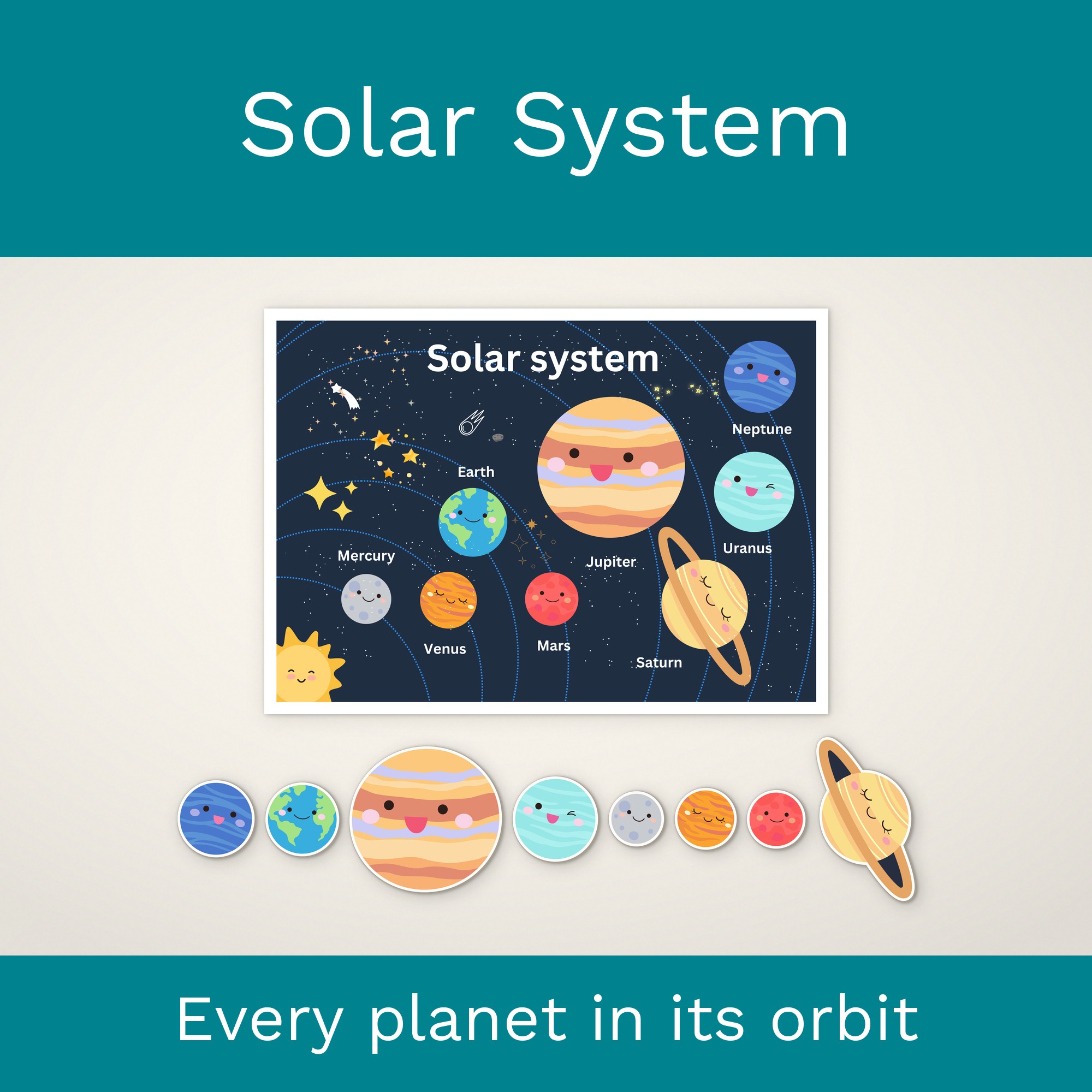 Solar System Busy Book | Montessori Learning, Planets Activity (Digital Download) preview 4