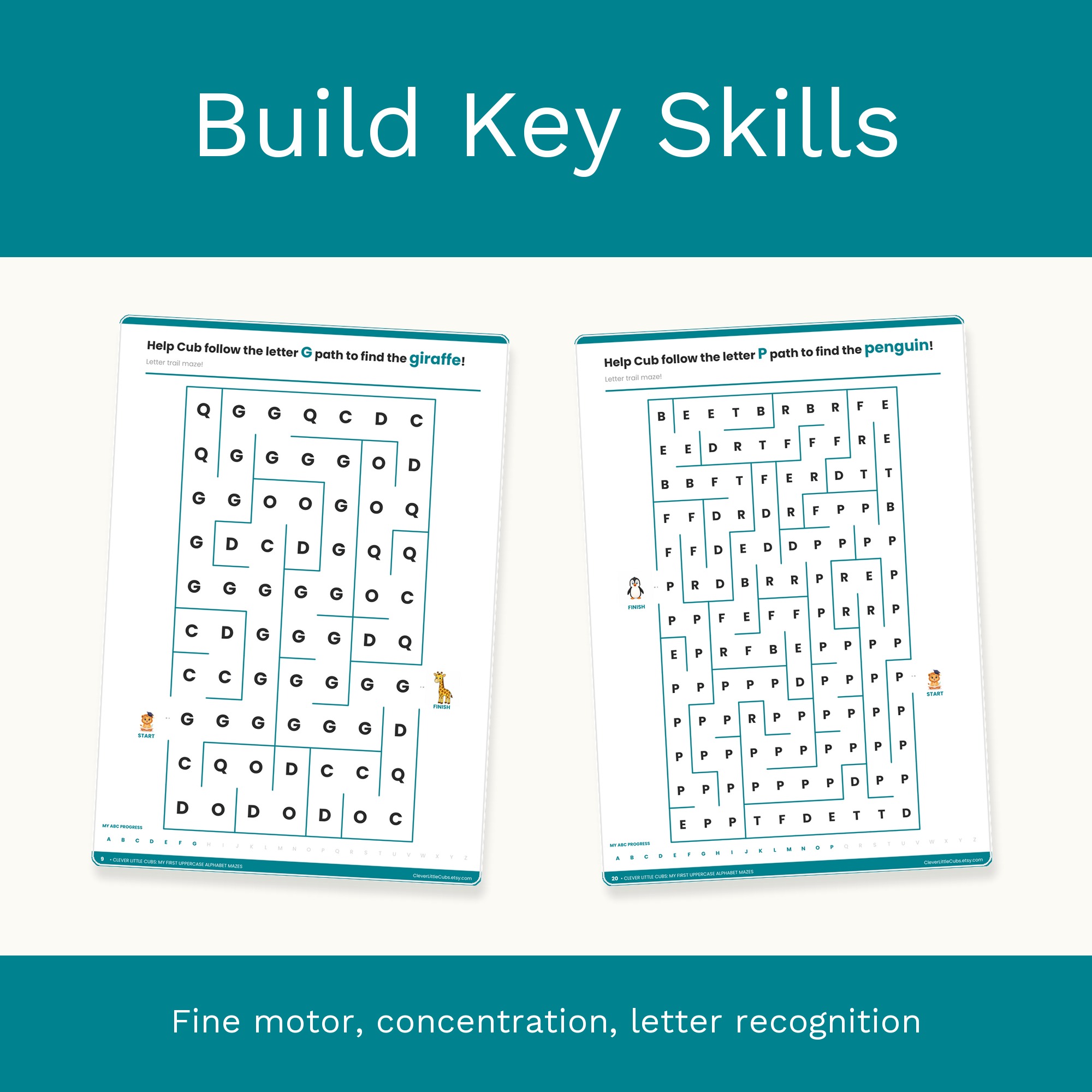 My First Uppercase Alphabet Mazes preview 4